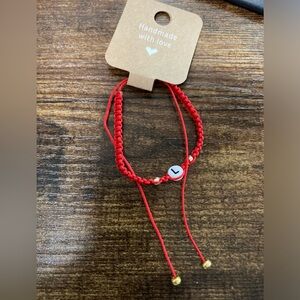 Custom last name bracelet hand made, Unisex woven bracelet